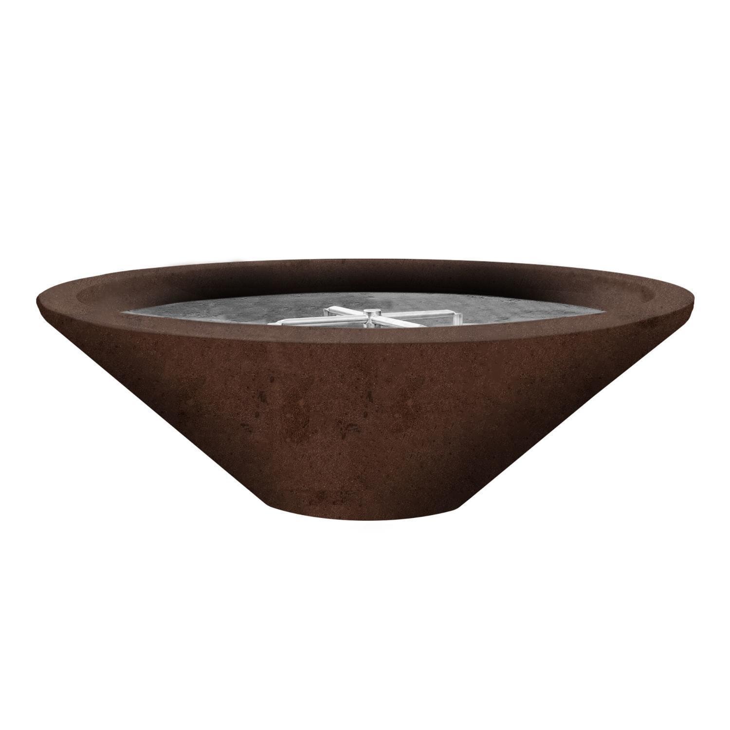 Prism Hardscapes SCPH-437-1NG Embarcadero Pedestal 31-in Natural Gas Round Fire Bowl - Cafe - White Background thumbnail