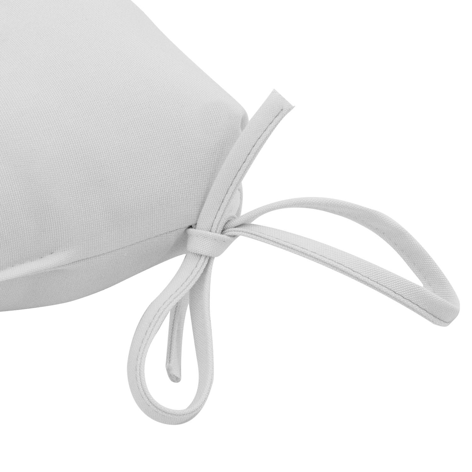 Sunbrella Canvas Natural Extra Large Outdoor Replacement Seat Cushion By UltimatePatio.com - Tie Detail thumbnail