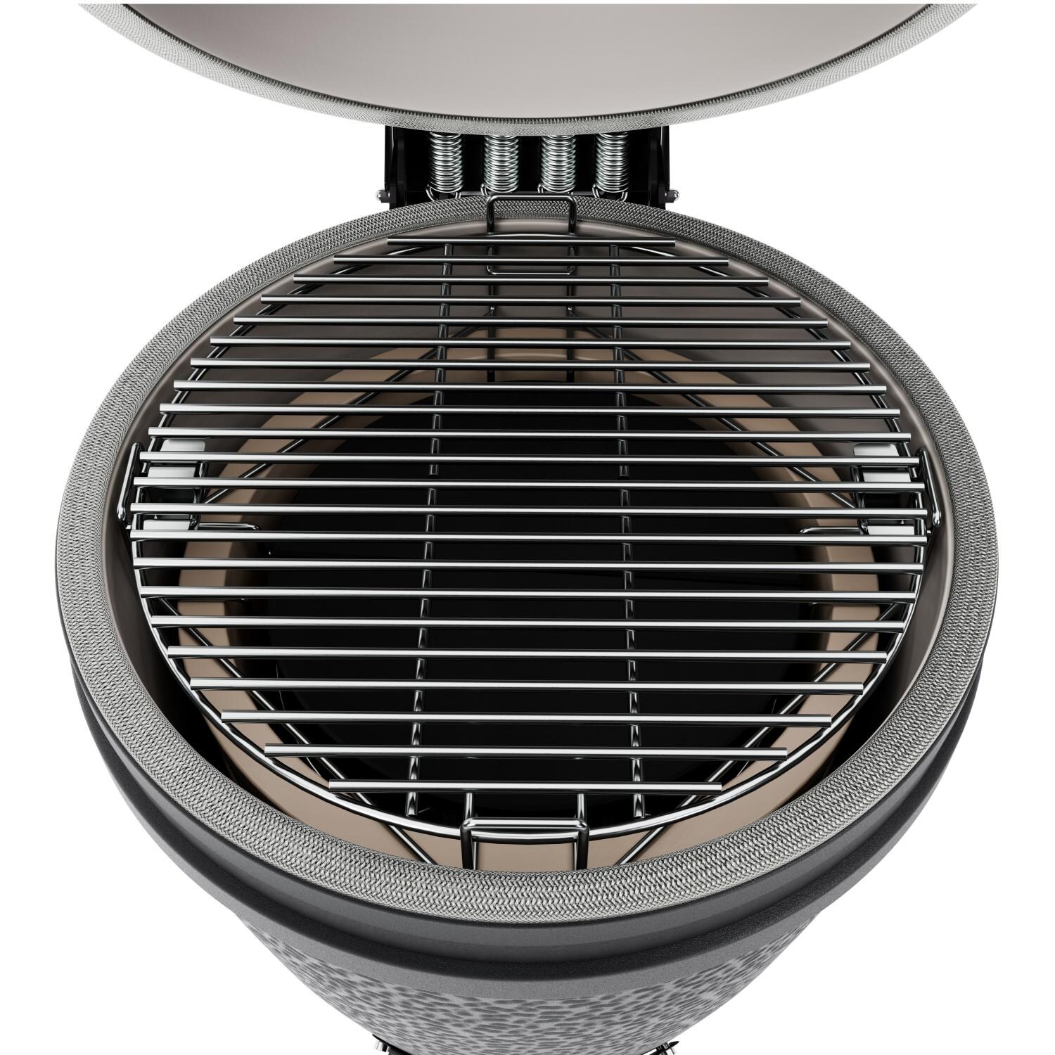 BSTRD.CORE B302G-USA Large Solo Kamado Grill in Graphite - Inside - White Background thumbnail