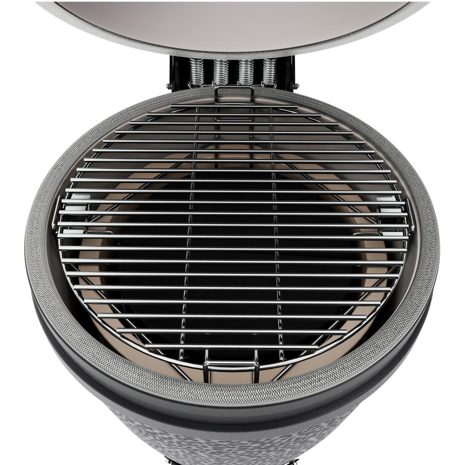 BSTRD.CORE B302G-USA Large Solo Kamado Grill in Graphite - Inside - White Background thumbnail