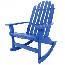 Pawleys Island Essentials Poly Lumber Patio Adirondack Rocking Chair - Blue
