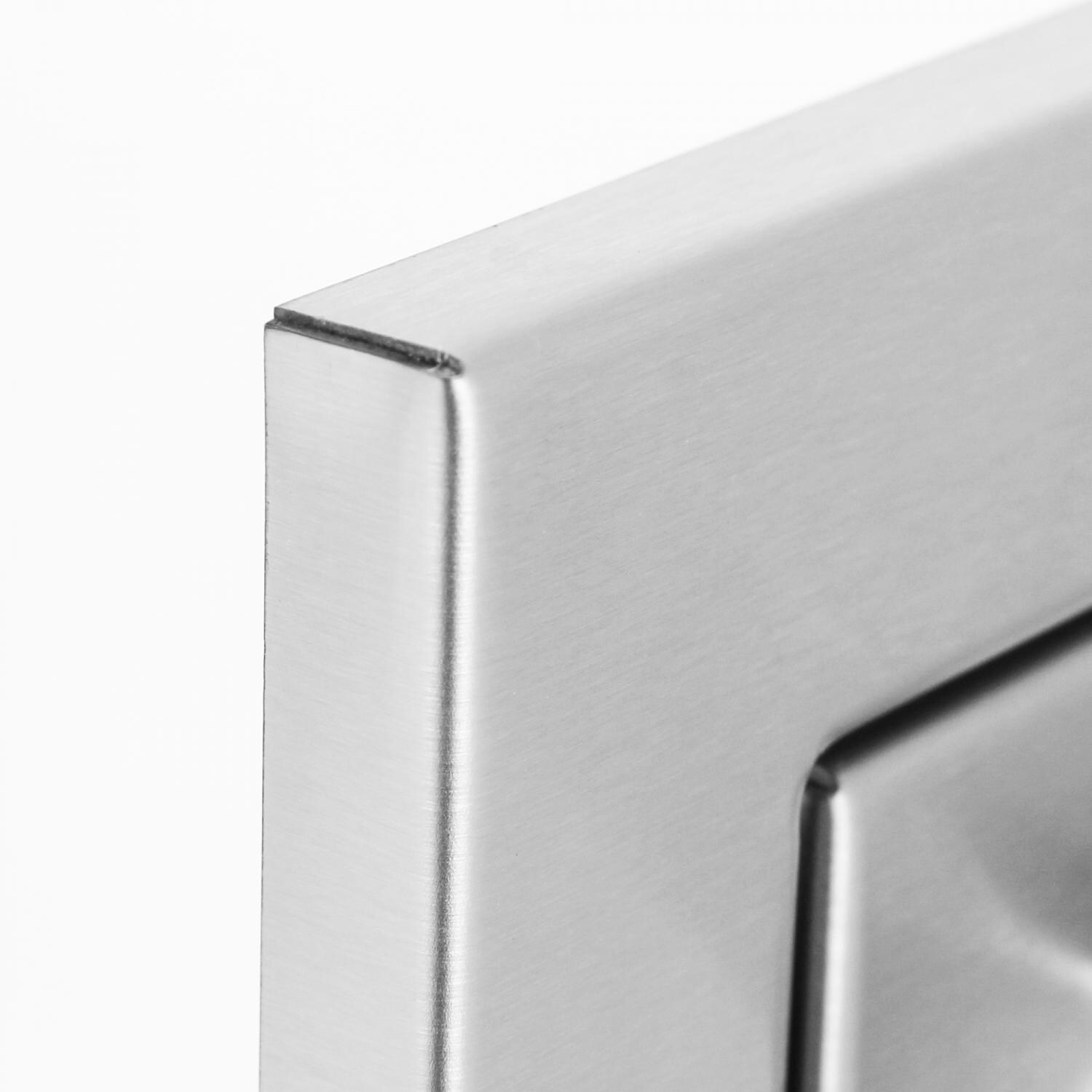 BBQGuys.com Sonoma Series 48-Inch Stainless Steel Double Access Door - Front Corner Detail thumbnail