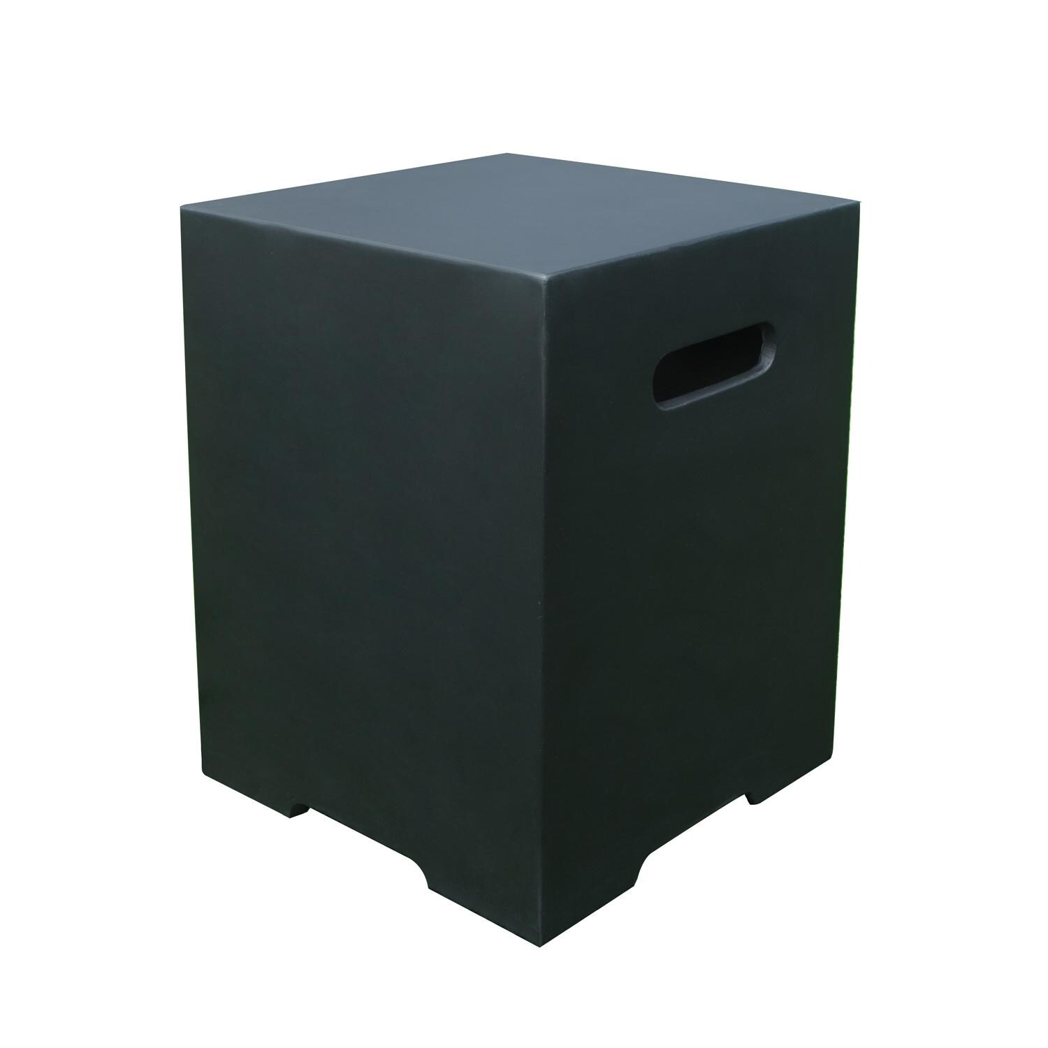 Elementi ONB021BK Modeno Square Tank Cover - Front View thumbnail