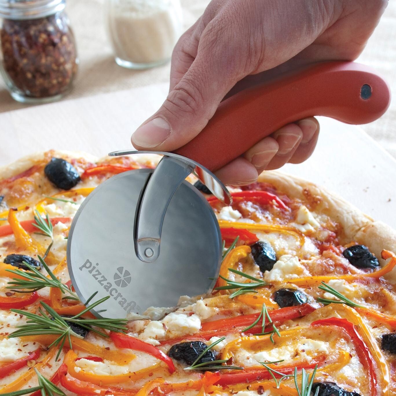 7Inch Rolling Pizza Cutter BBQ Guys