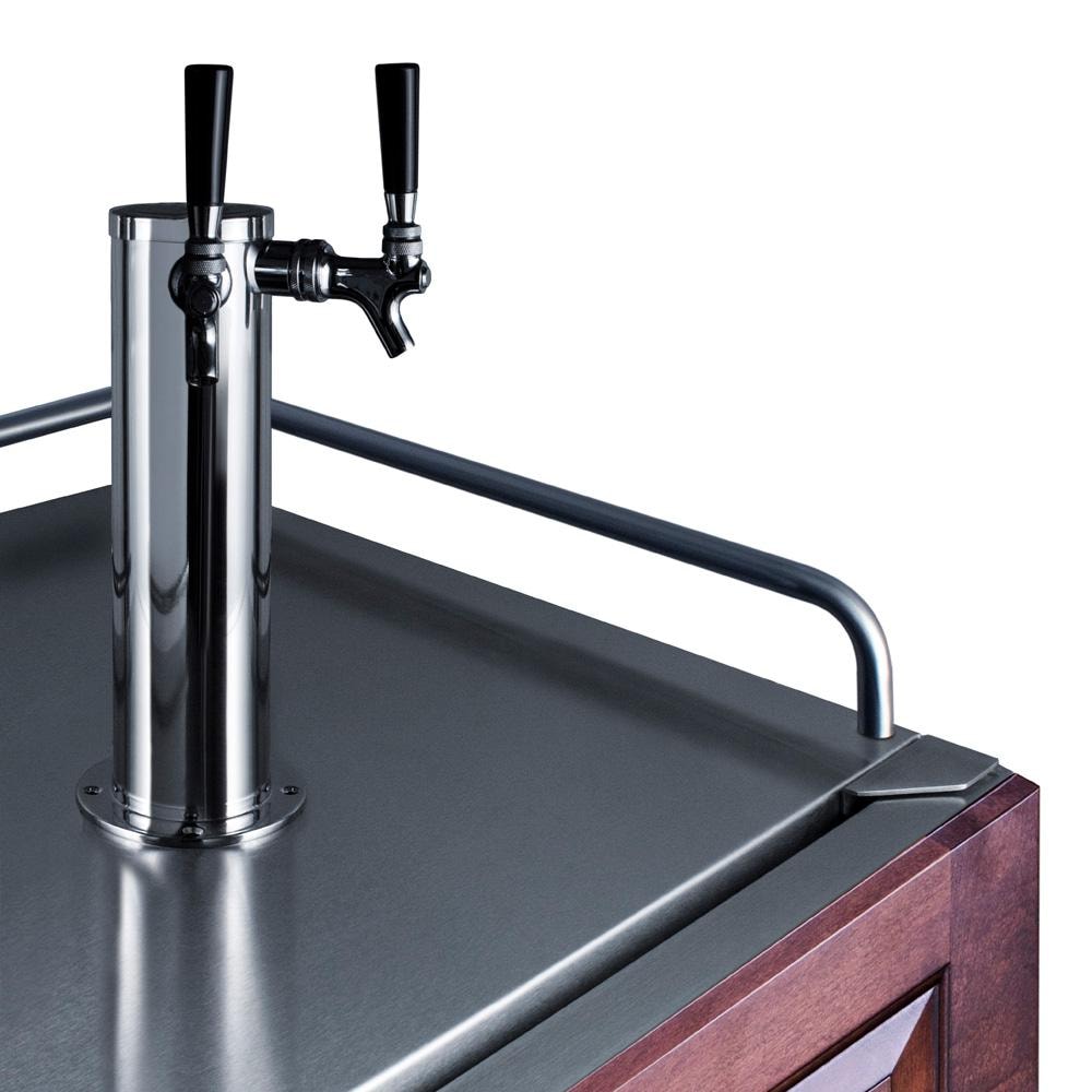 Summit 24-Inch 5.6 Cu. Ft. Built-In Kegerator - Custom Panel