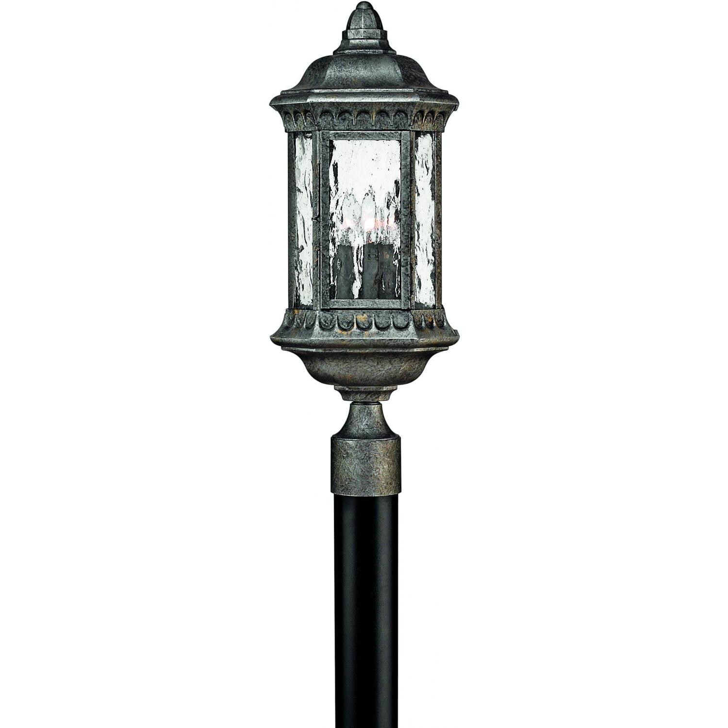 Hinkley Lighting Regal 1721BG 40W Three Light Outdoor Post Light - Black Granite thumbnail