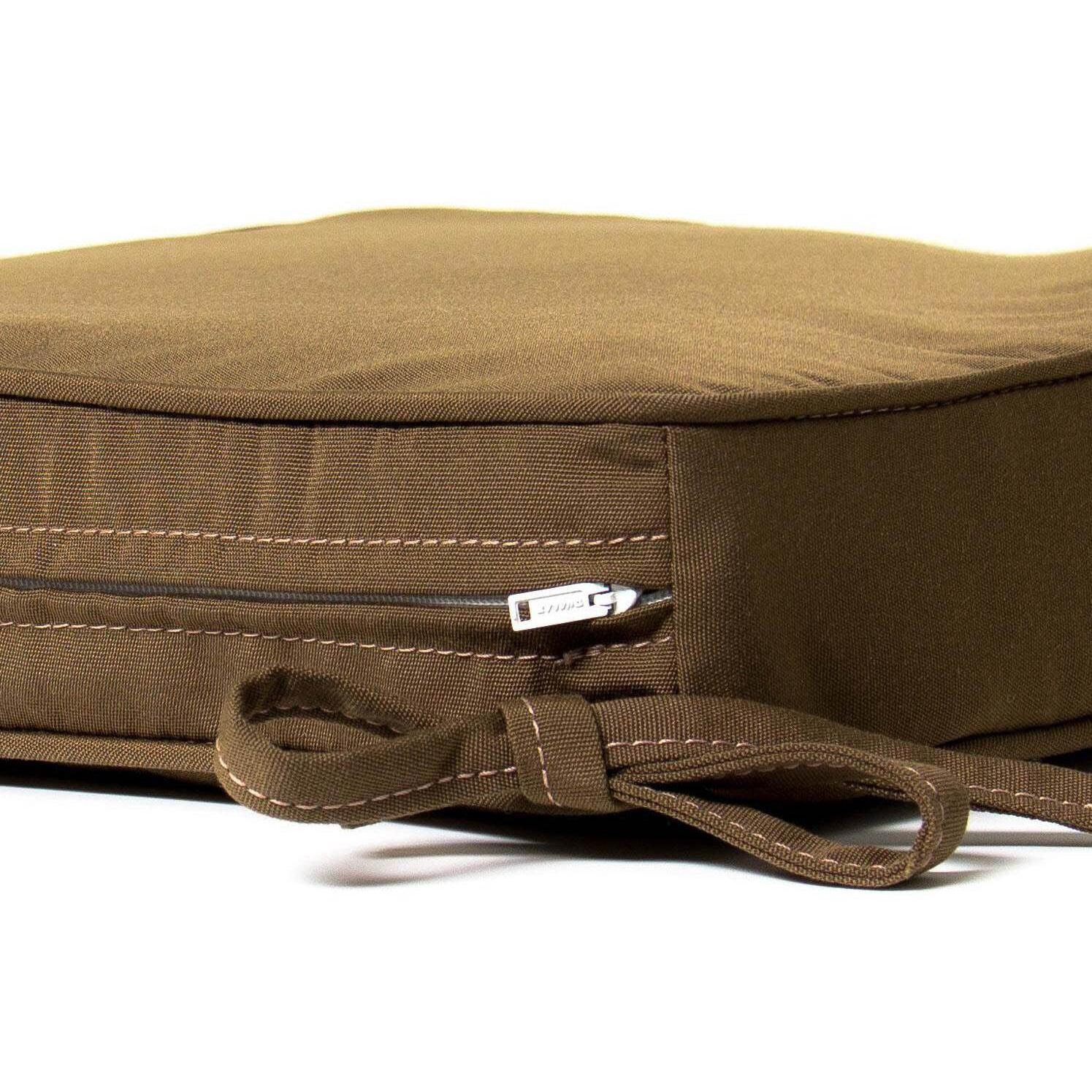 Medium Replacement Seat Cushion With Piping - Zipper and Tie Detail thumbnail