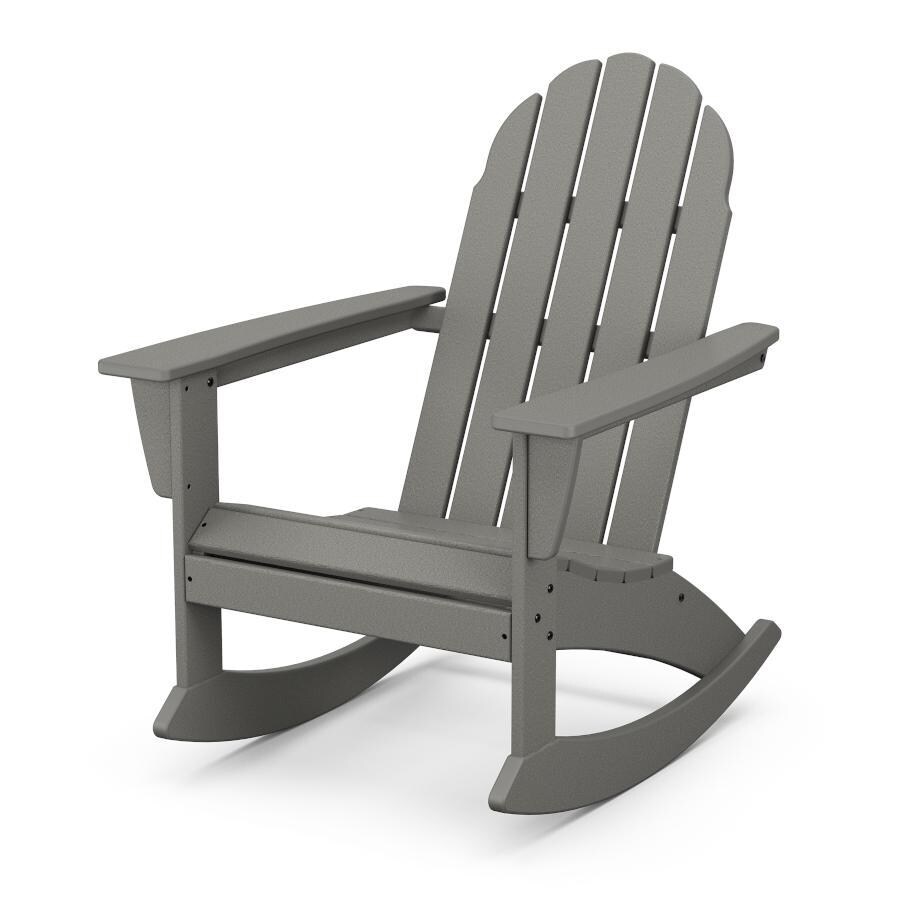 POLYWOOD ADR400GY Vineyard Adirondack Rocking Chair in Slate Grey thumbnail