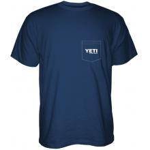 YETI Built For The Wild Pocket T-Shirt - Navy - Small image