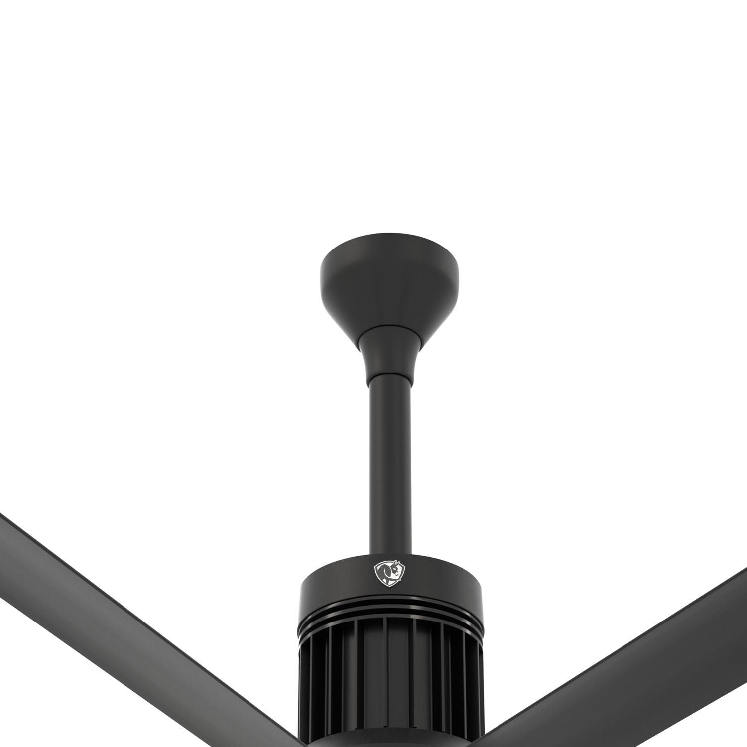 Big Ass Fans 12-Inch i6 Downtube Assembly in Black (Flat/Sloped Ceiling 11.5 - 12.5 ft.) - 009059-728-12