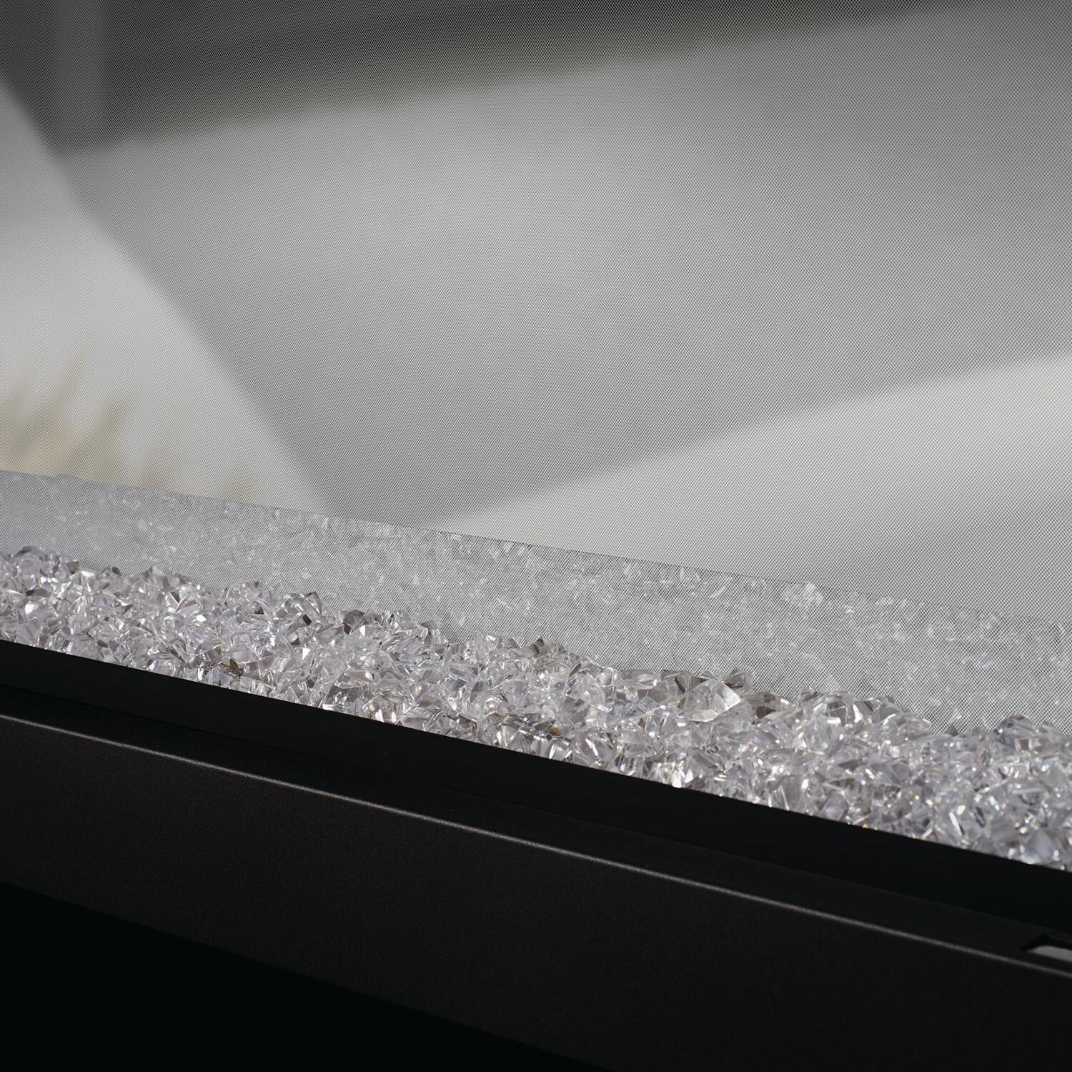 Napoleon NEFBD50H  NEFBD50H-DTRM CLEARion See-Thru Built-In Electric Fireplace - Detail - Crystal Embers - No Flames thumbnail