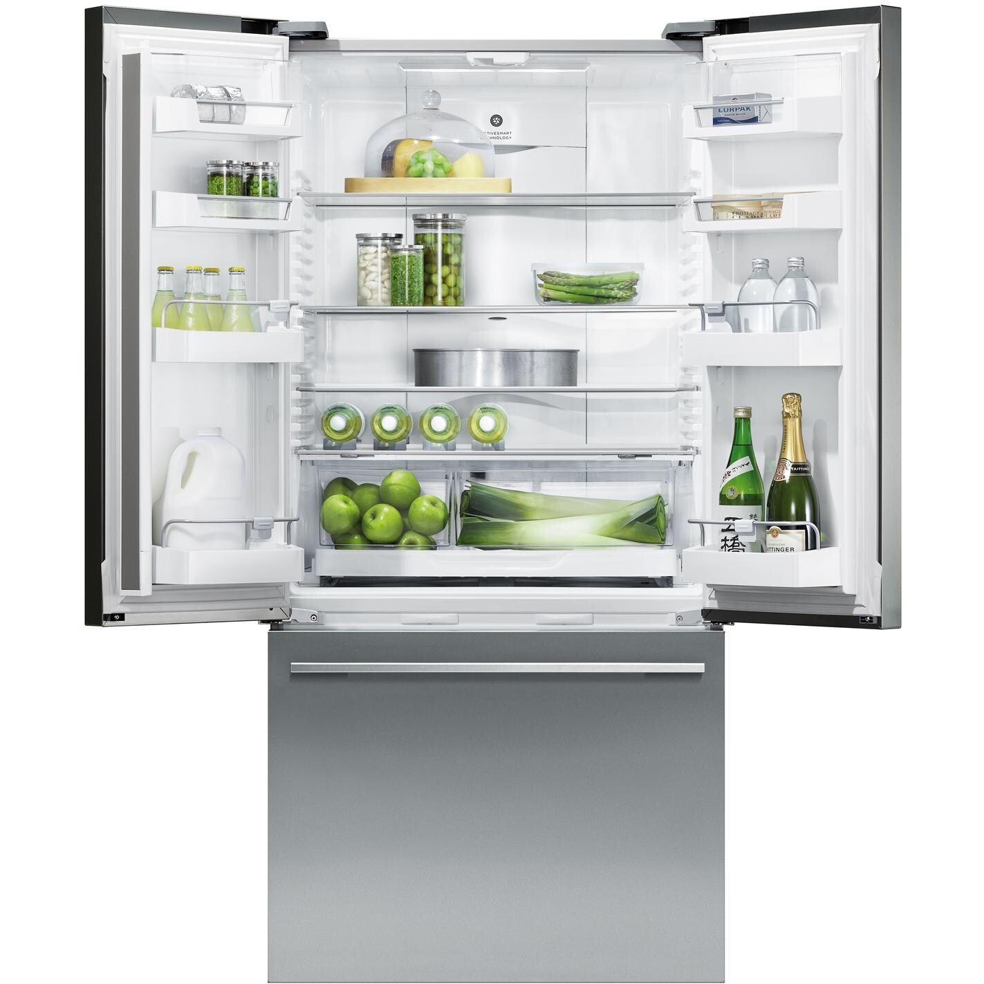 Fisher Paykel ActiveSmart 17 Cu. Ft. French Door Refrigerator - Open View thumbnail