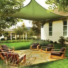 ShadeLogic Sun Shade Sail Heavy Weight 16 Foot Square - Lime Green