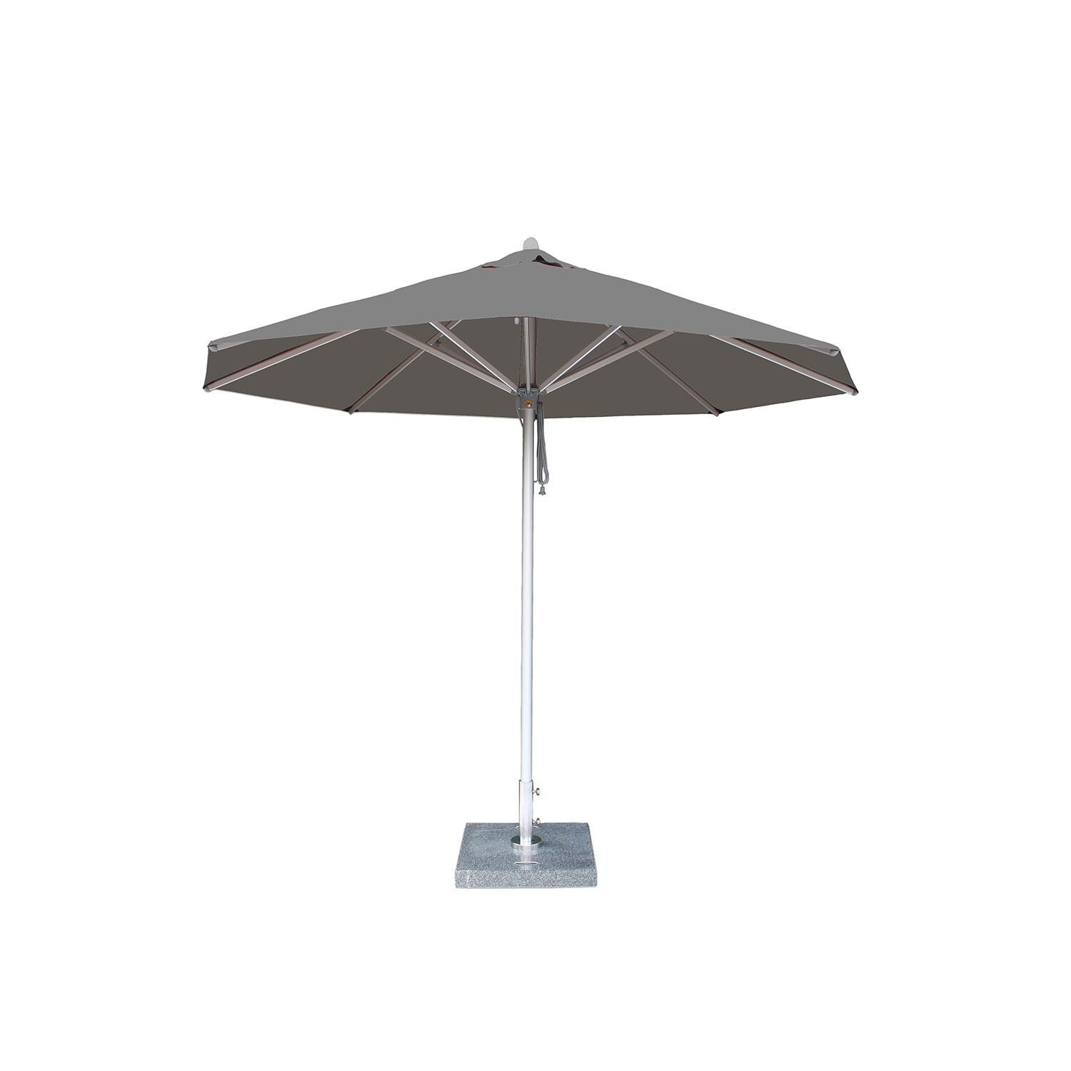 Bambrella 10 Ft. Round Market Umbrella - 2 Inch Pole - Grey thumbnail