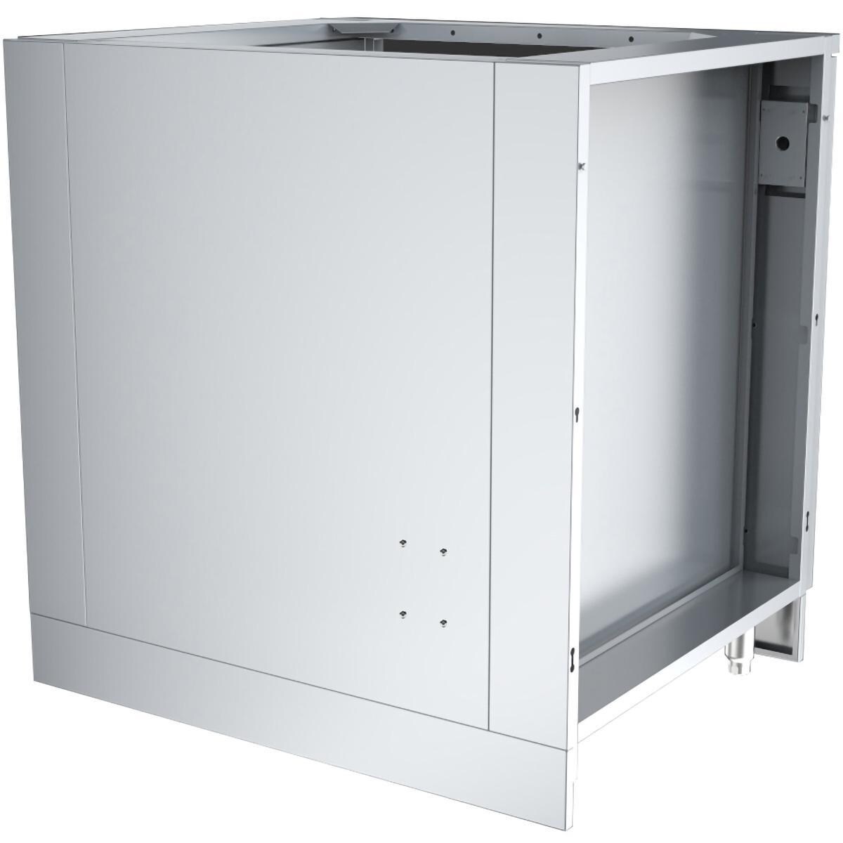 Sunstone SAC34APC 34-in Outdoor Kitchen Refrigerator Appliance Cabinet - Angled Side View - White Background thumbnail