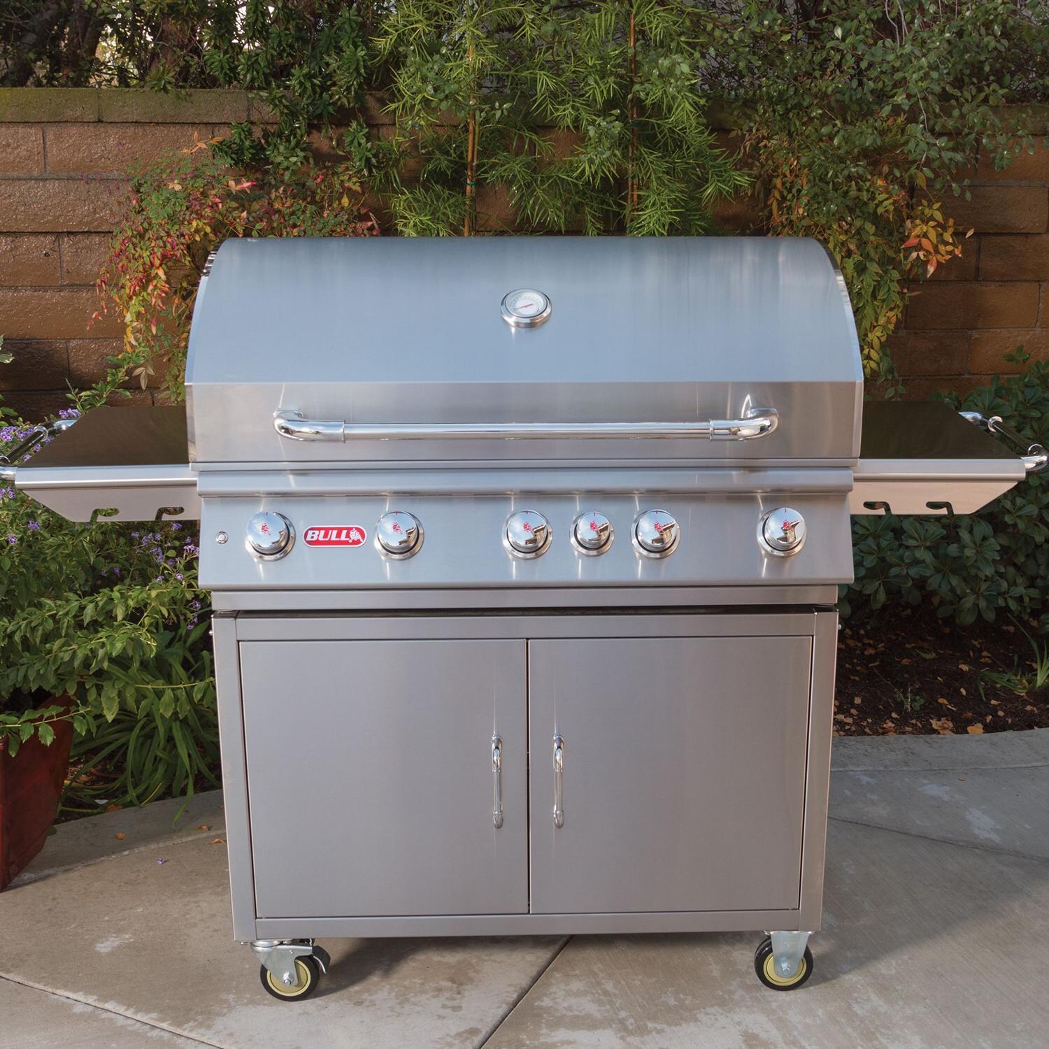 Bull 55000 Brahma 38-in 5-Burner Propane Gas Grill Cart - Lifestyle thumbnail