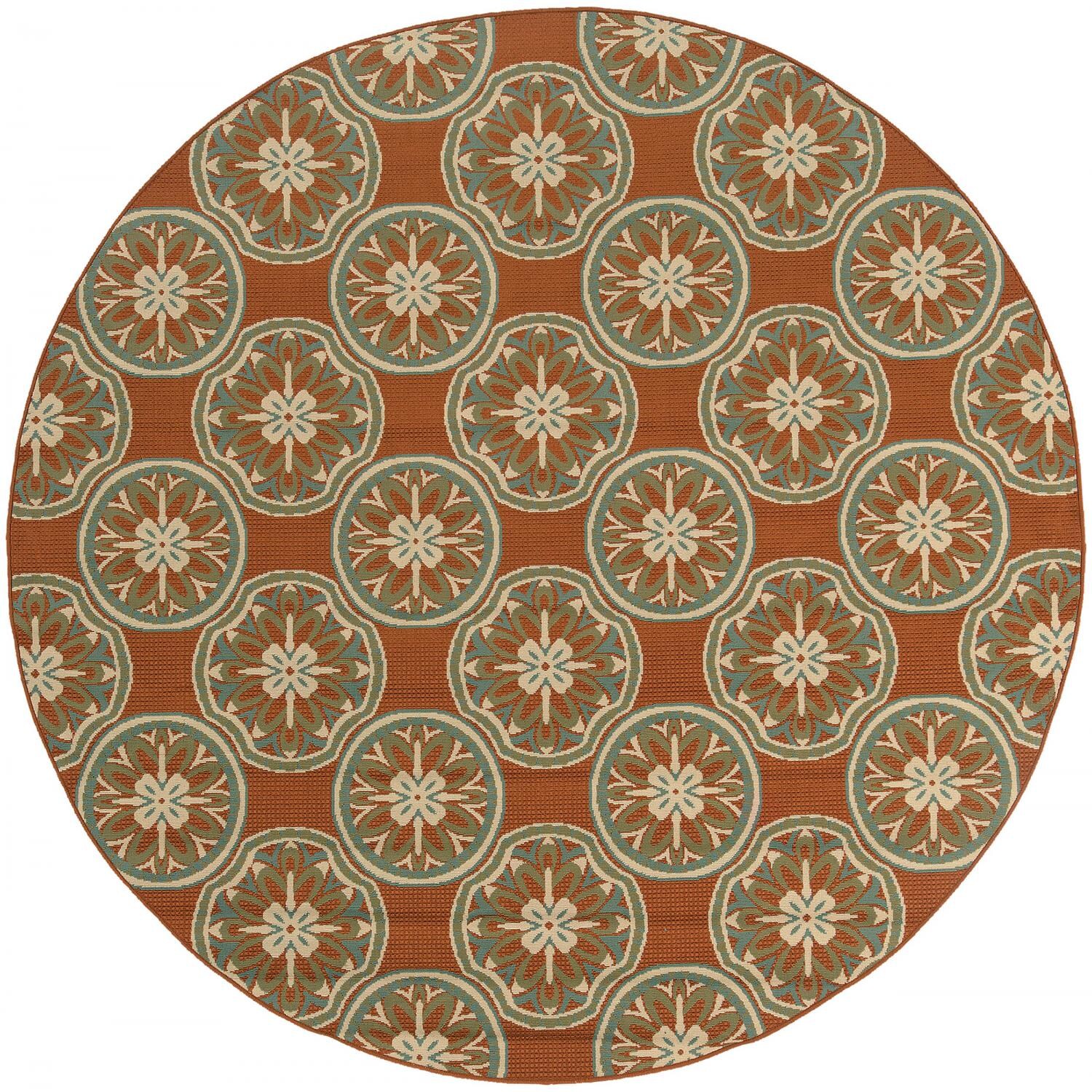 Oriental Weavers Montego 7.10 Ft. Round Indoor/Outdoor Rug - 8323D thumbnail