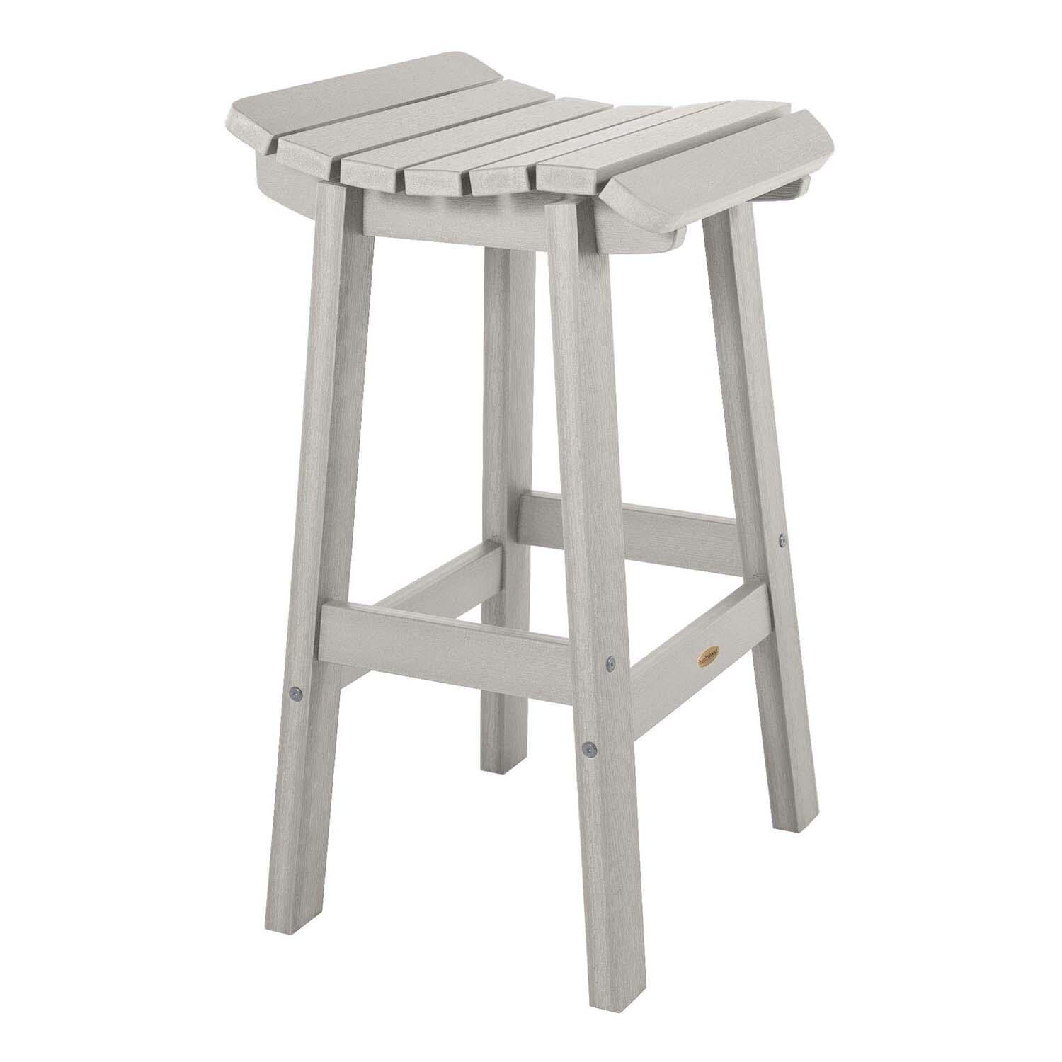 Costa Brook Polyresin Bar Stool in Harbor Gray By Lakeview Outdoor Designs - White Background thumbnail
