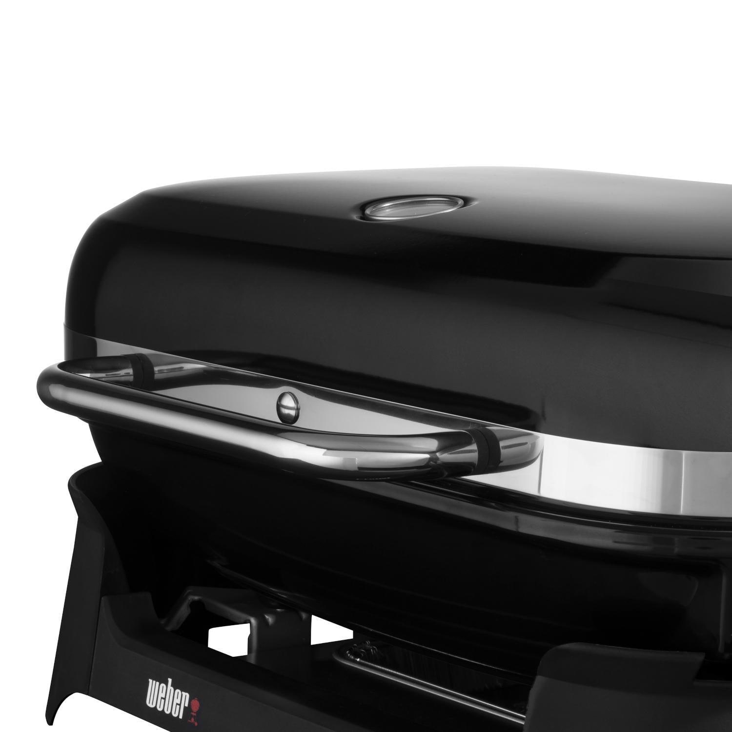 Weber 92010901 Black Lumin Portable 1560 Watt Electric Grill - Front Handle - Detail thumbnail