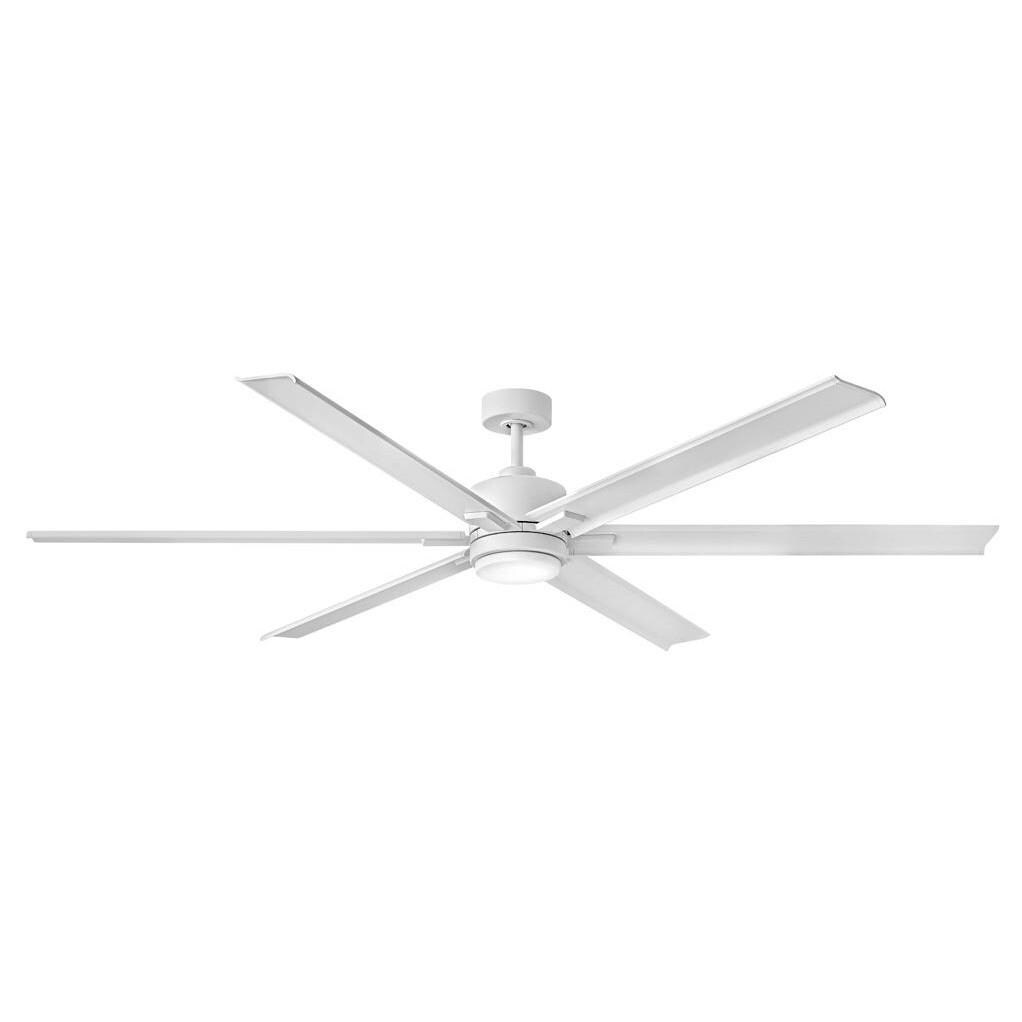 Hinkley Lighting Indy Maxx 82-Inch LED Indoor / Outdoor Ceiling Fan - Matte White - 900982FMW-LDD