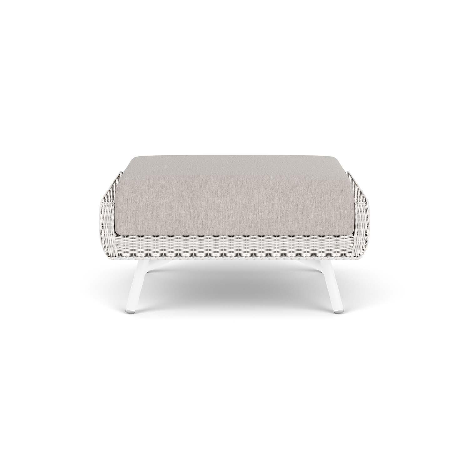 Lloyd Flanders Essence Ottoman W/Remy Cloud Fabric - White Finish thumbnail