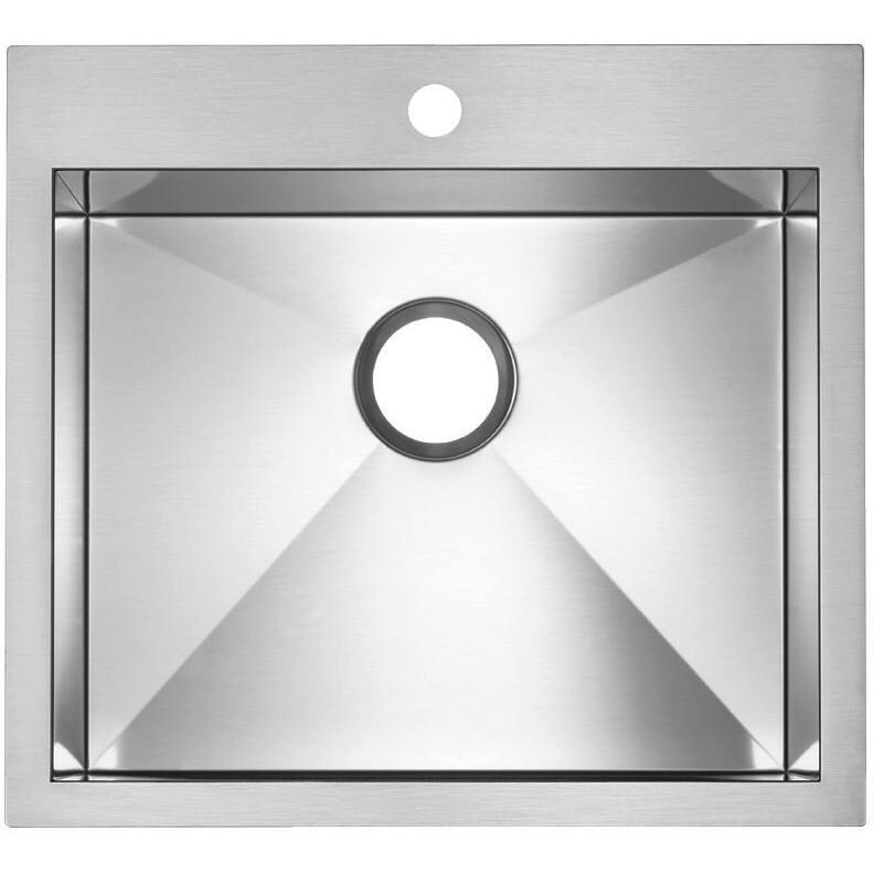Blanco Precision MicroEdge 22 X 20 18-Gauge Single Bowl Stainless Steel Drop-In Sink - 516193