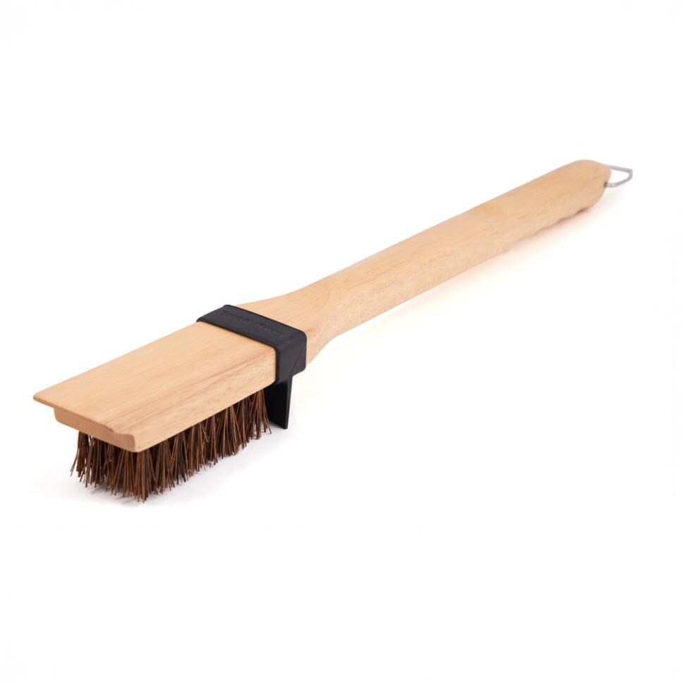 Broil King Wood Grill Brush w/ Heavy/ Long Palmyra Bristles