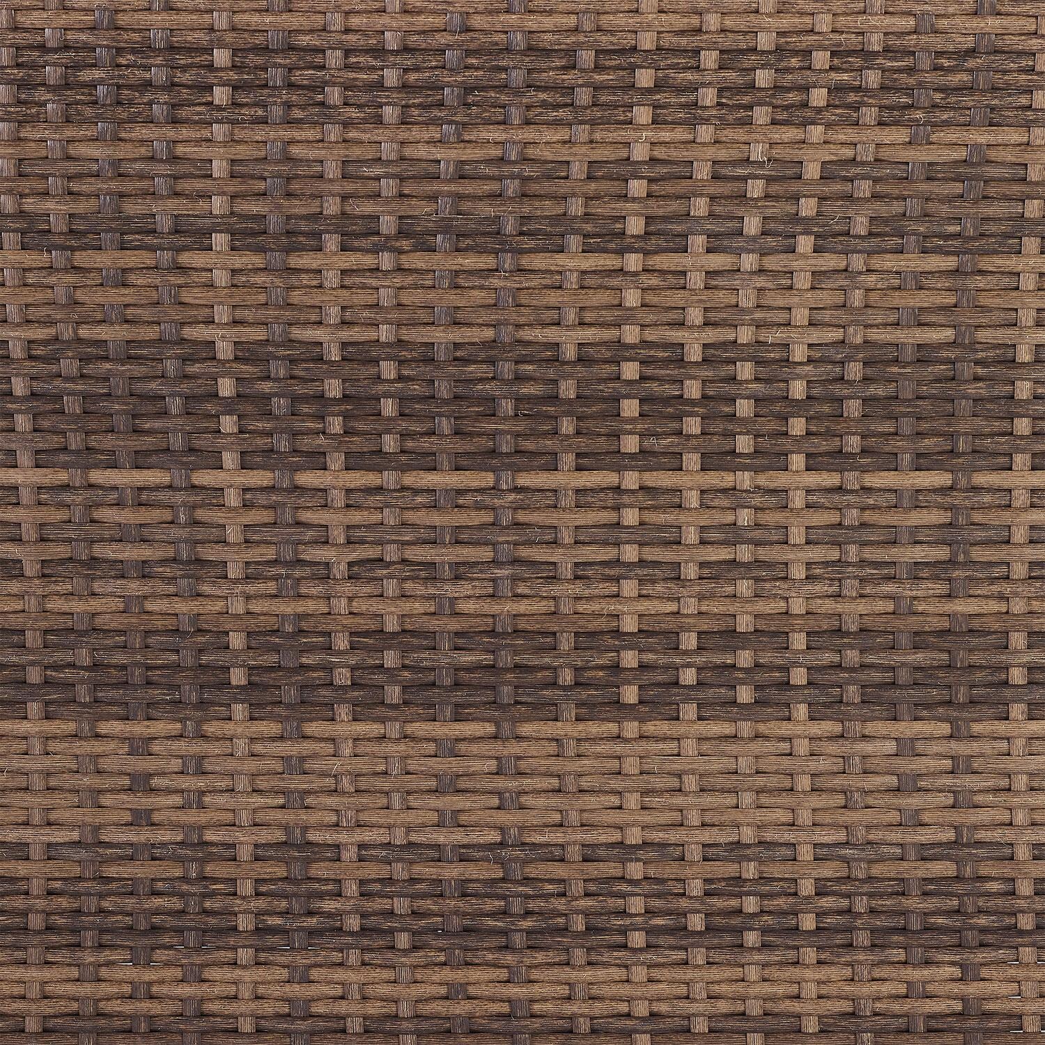 Ultimate Patio UP-92426BR-CR 3Pc Wicker Outdoor Sofa Patio Furniture Set in Creme - Wicker Swatch - Detail thumbnail