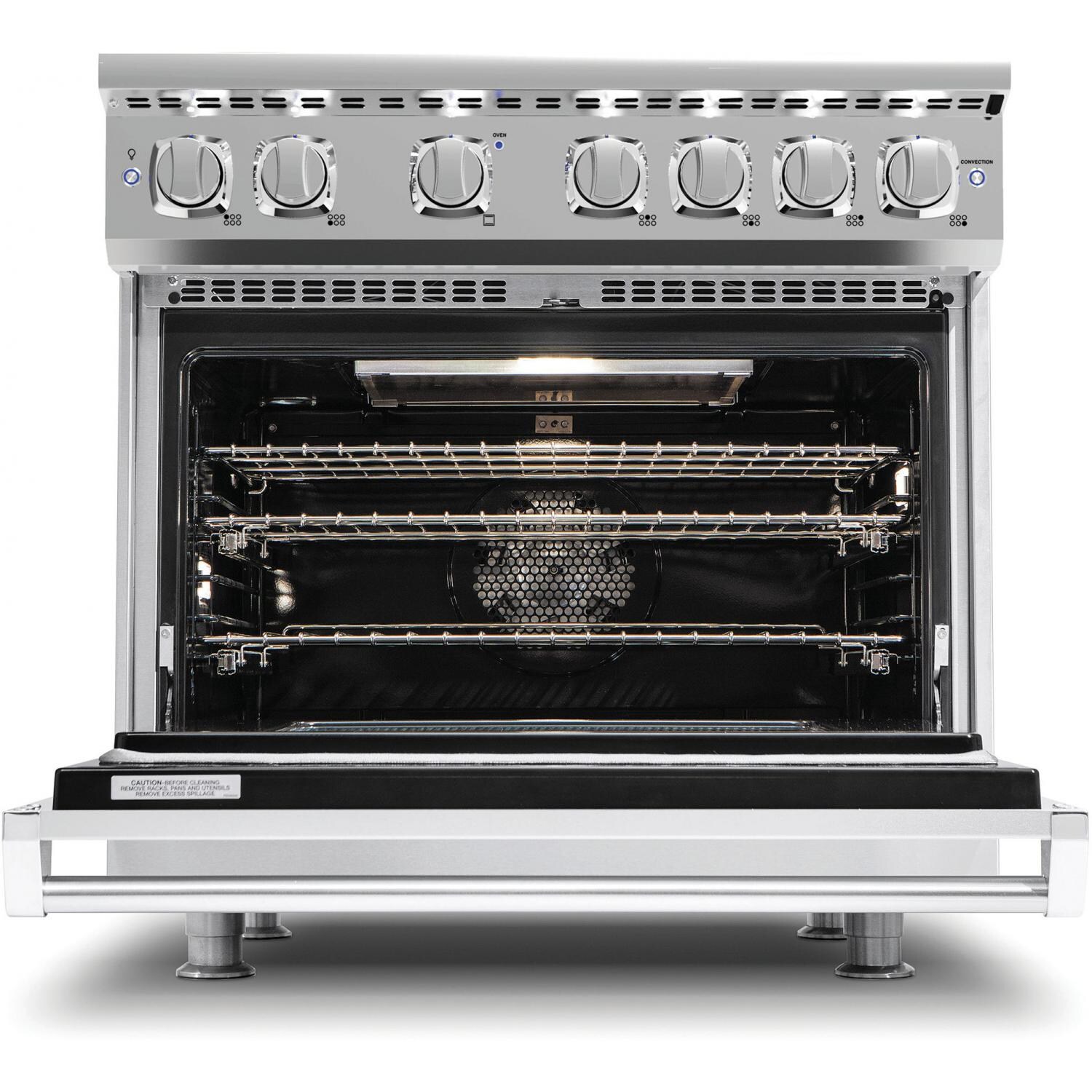 Viking Professional 7 Series 36-Inch 6-Burner Natural Gas Range - Stainless Steel - VGR7366BSS - With Backguard thumbnail