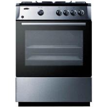 Summit 24-Inch 4-Burner Slide-In Gas Range - Stainless Steel - PRO24G image