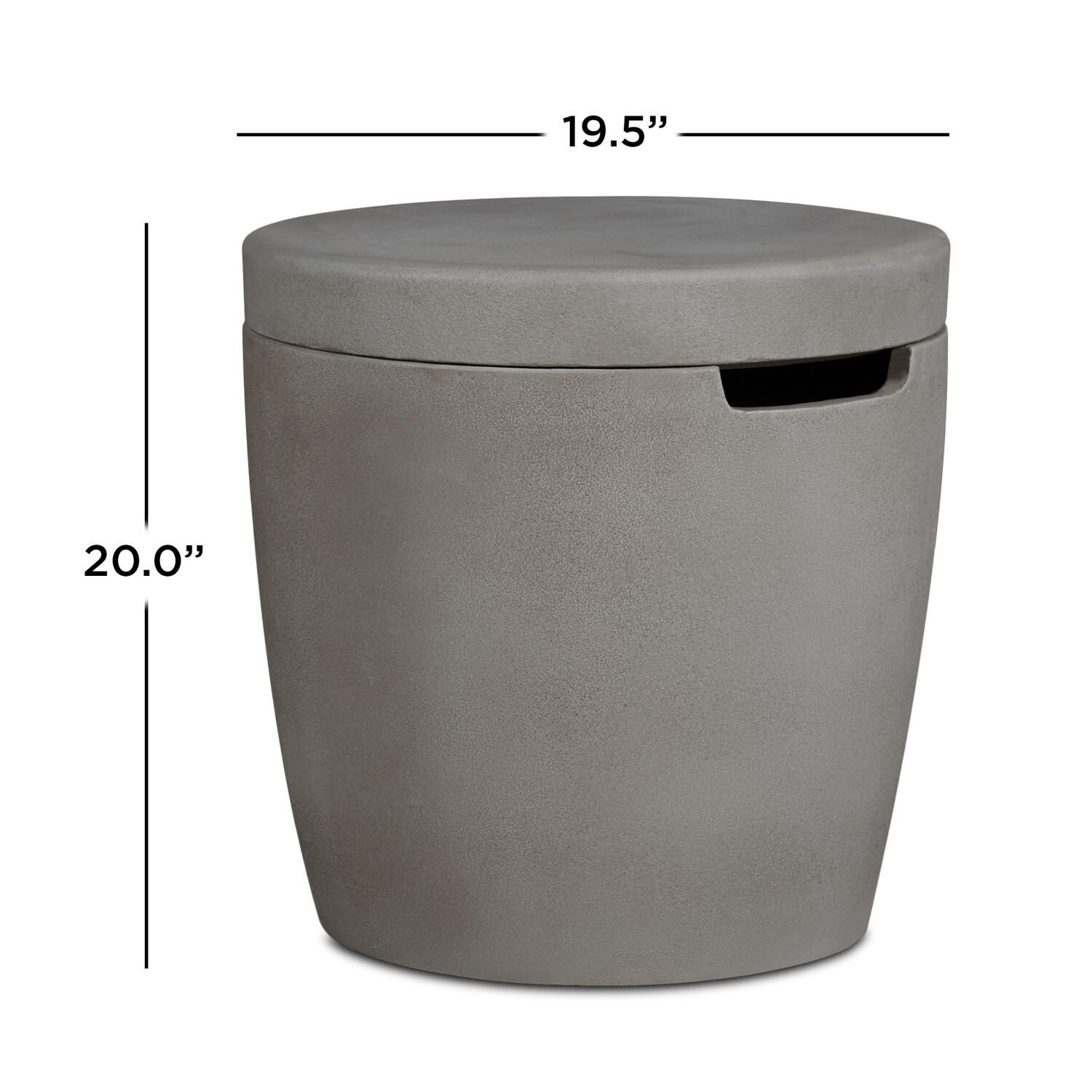 BBQGuys Signature 355-SHD Dustyview Propane Tank Cover - Shade - Dimensions - Diagram thumbnail