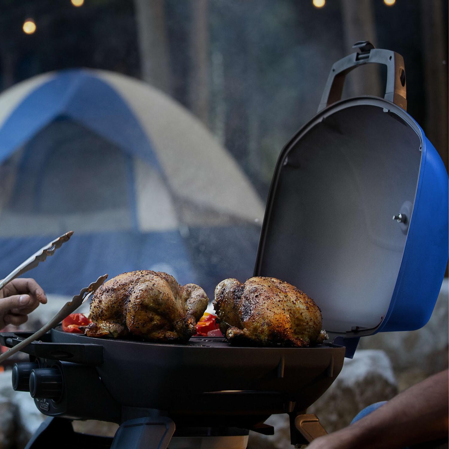 Napoleon Travelq 285 Portable Propane Gas Grill Blue Tq285 Bl 1 Bbqguys