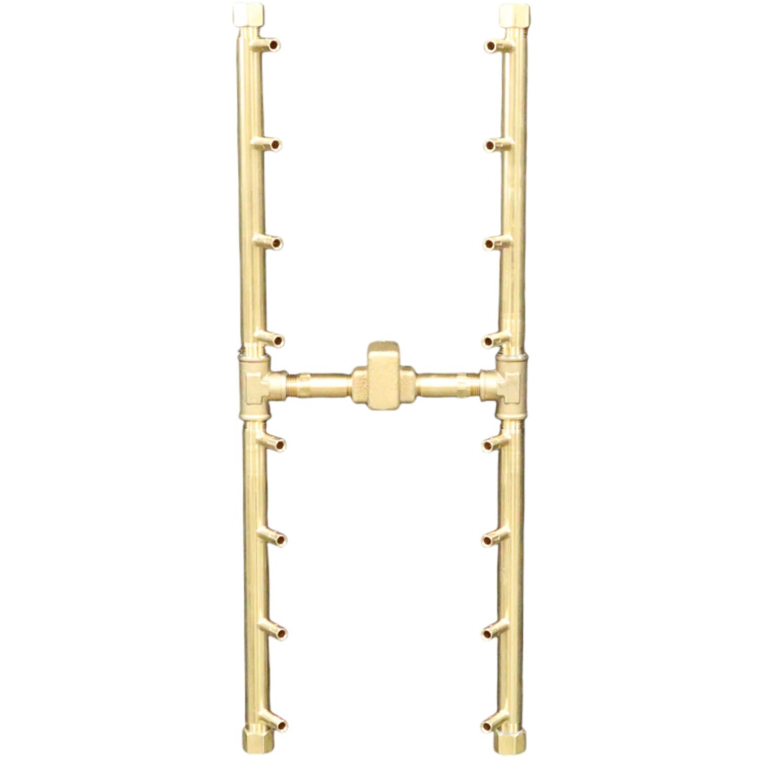 Warming Trends 24 X 9 Inch H-Style Brass Natural Gas/Propane Burner