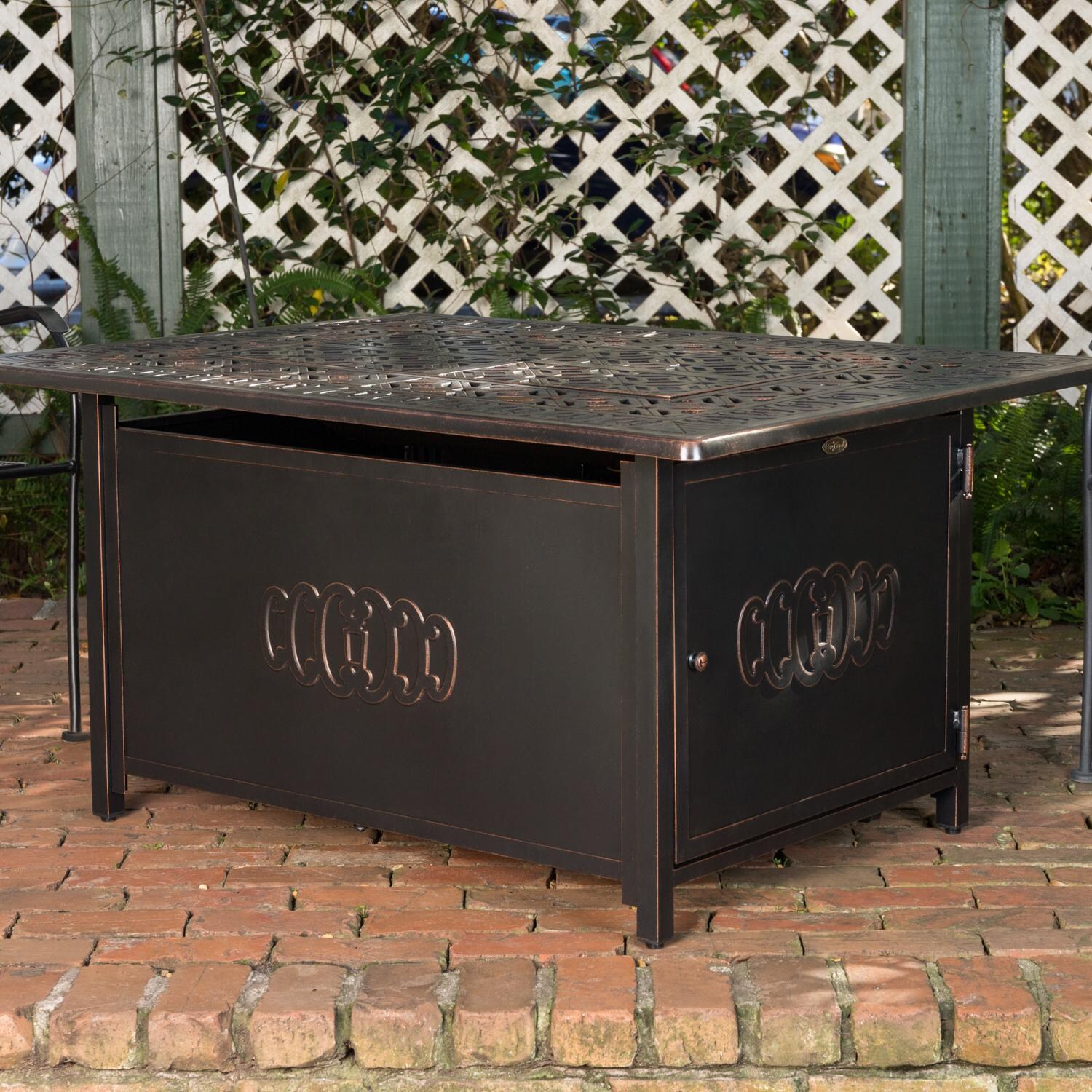 Ultimate Patio SC62743 Cabin Parc 48-Inch Rectangular Aluminum Propane Fire Pit Table - Burner Cover thumbnail