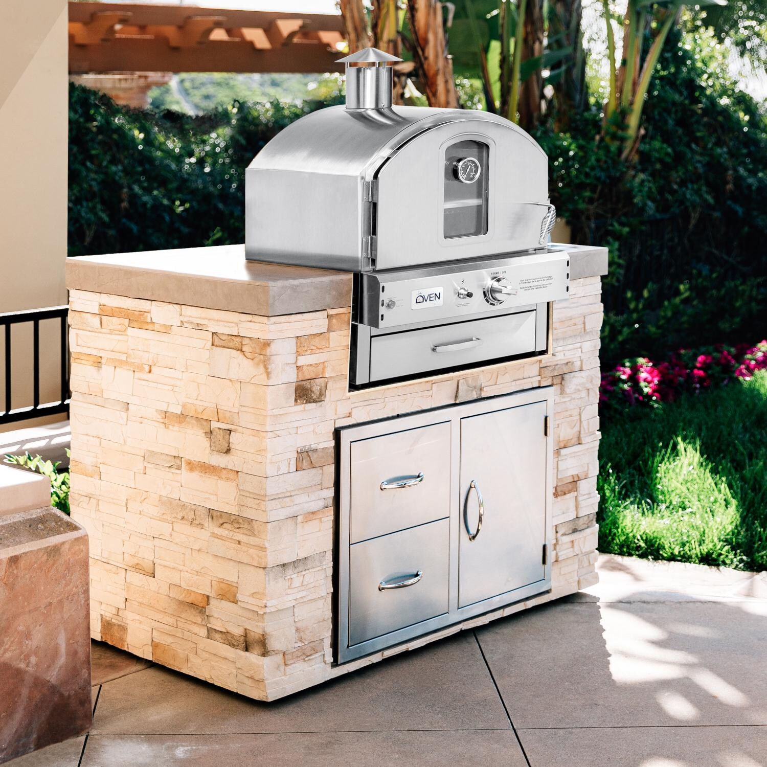 Summerset Built In Countertop Natural Gas Outdoor Pizza Oven Ss Ovbi Ng Bbqguys