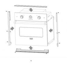 Viking Flush Mount Kit For 5 Series 30-Inch VESO Single Ovens - Stainless Steel - P30FTS