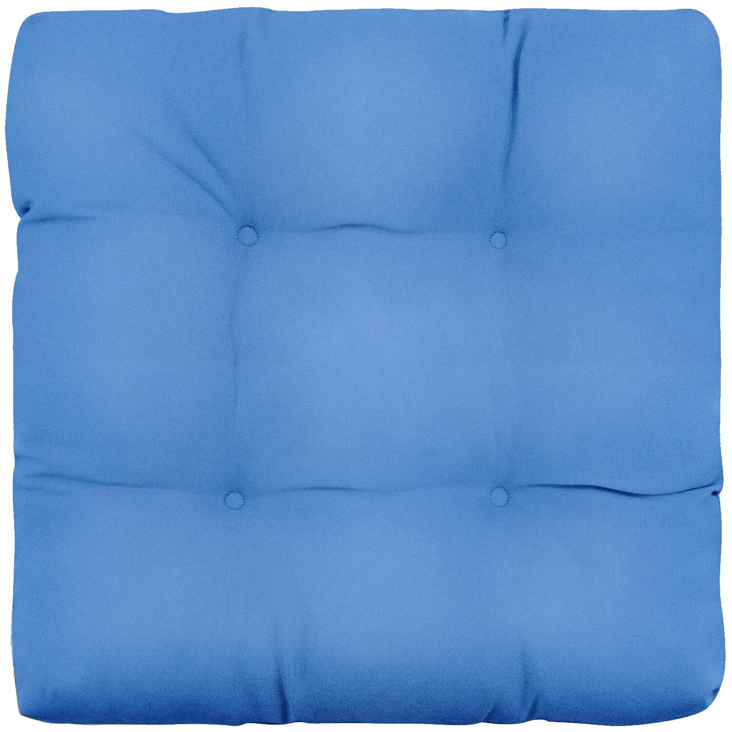 Sunbrella Canvas Capri Large Outdoor Replacement Seat Cushion By UltimatePatio.com - Top View thumbnail