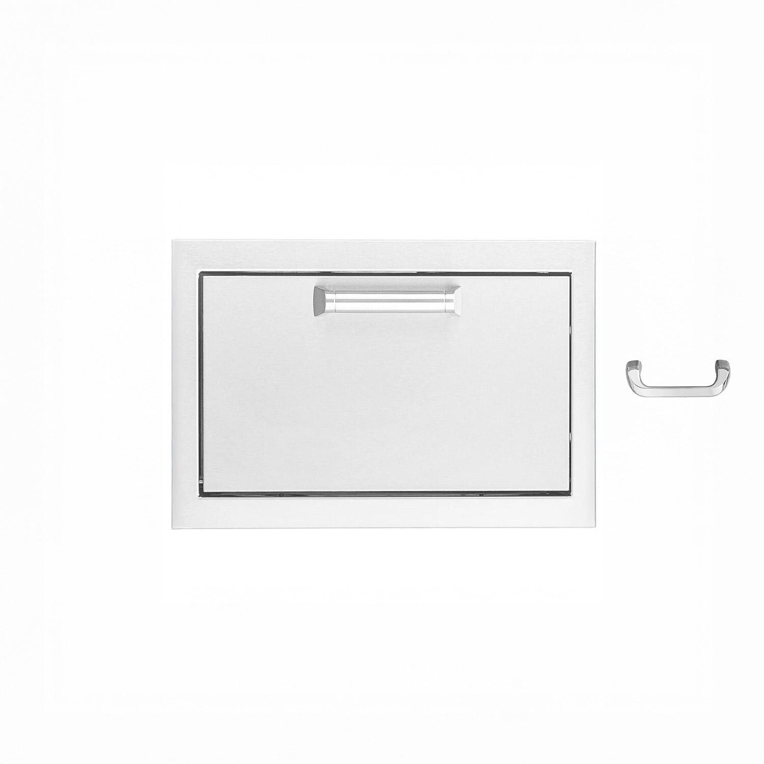 BBQGuys Signature 16-in Stainless Steel Paper Towel Holder - Included Handles - White Background thumbnail