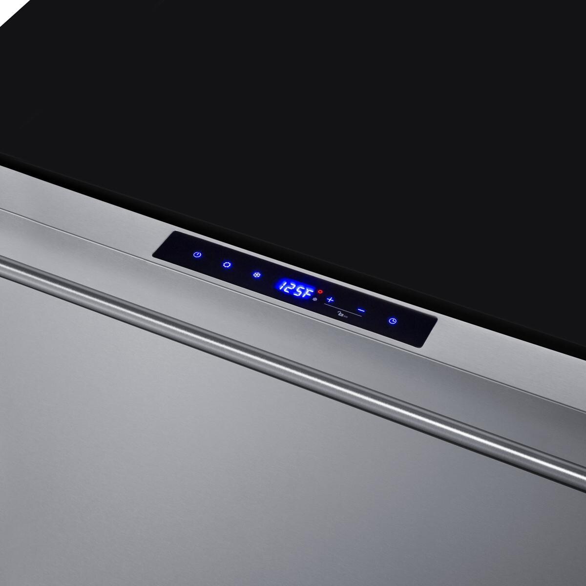 Summit SPHC30 30 Inch 2.4 Cu. Ft. Convertible Drawer Refrigerator/Warming Cabinet - Warming Cabinet Controls - Detail thumbnail