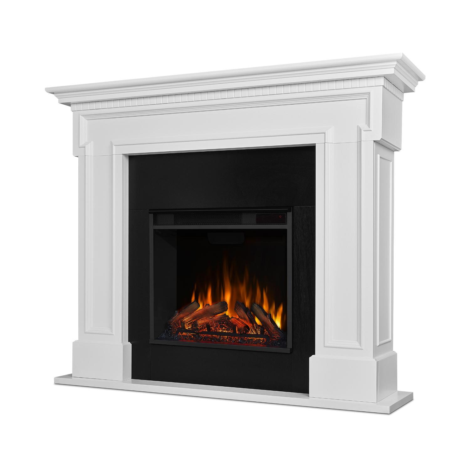 Real Flame - 5010E-W - Thayer 54-Inch Electric Fireplace With Mantel - White - Front thumbnail