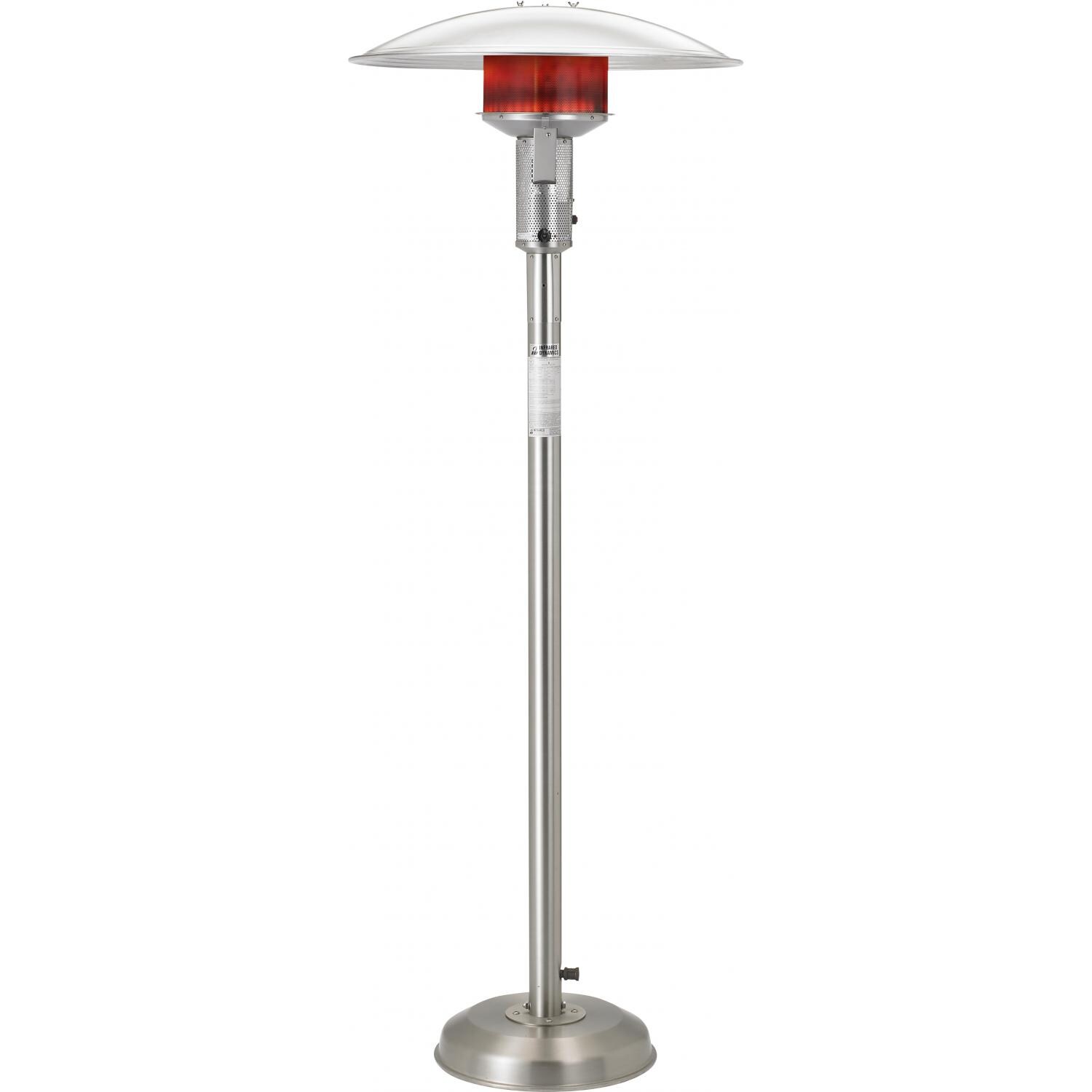 Sunglo 50000 BTU Natural Gas Patio Heater - Stainless Steel - A242 SS