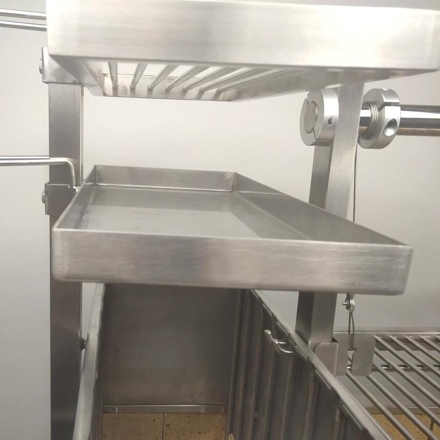 Tagwood BBQ BBQ54SS Height Adjustable Griddle - Installed Over Firebox - Detail thumbnail