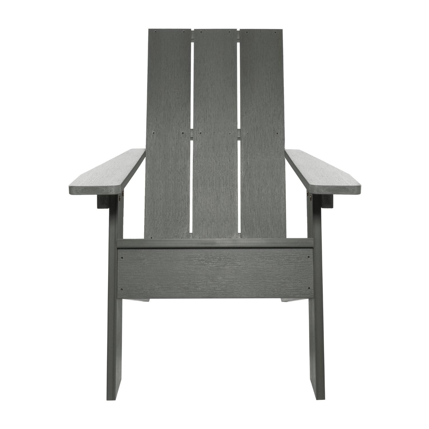 Lakeview Classical Cove Modern Adirondack Chair - Coastal Teak - Front thumbnail