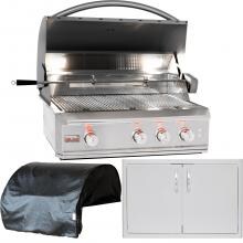 Blaze Professional 3-Piece 34-Inch Natural Gas Outdoor Kitchen Package