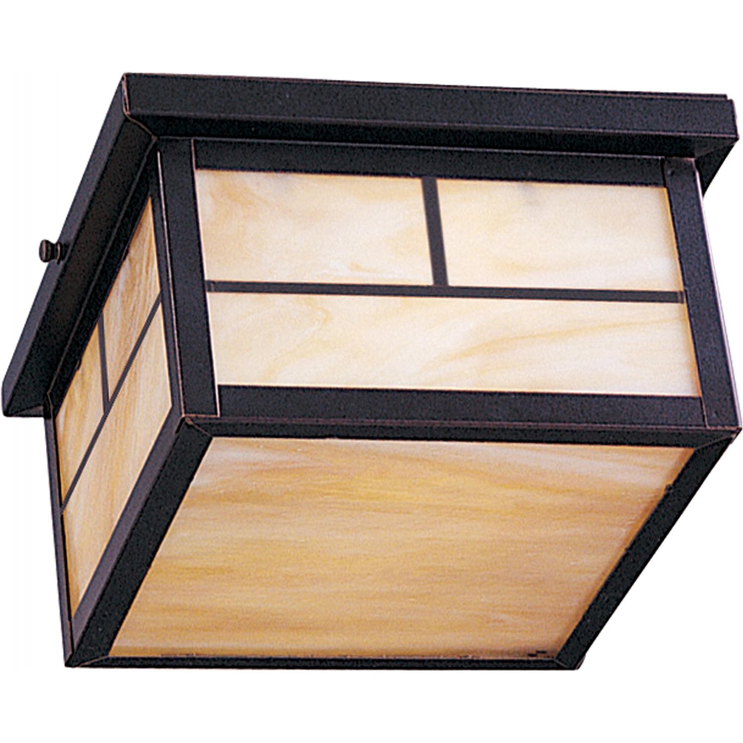 Maxim Coldwater 4059HOBU 60W 5-Inch Two Light Outdoor Ceiling Light - Burnished thumbnail