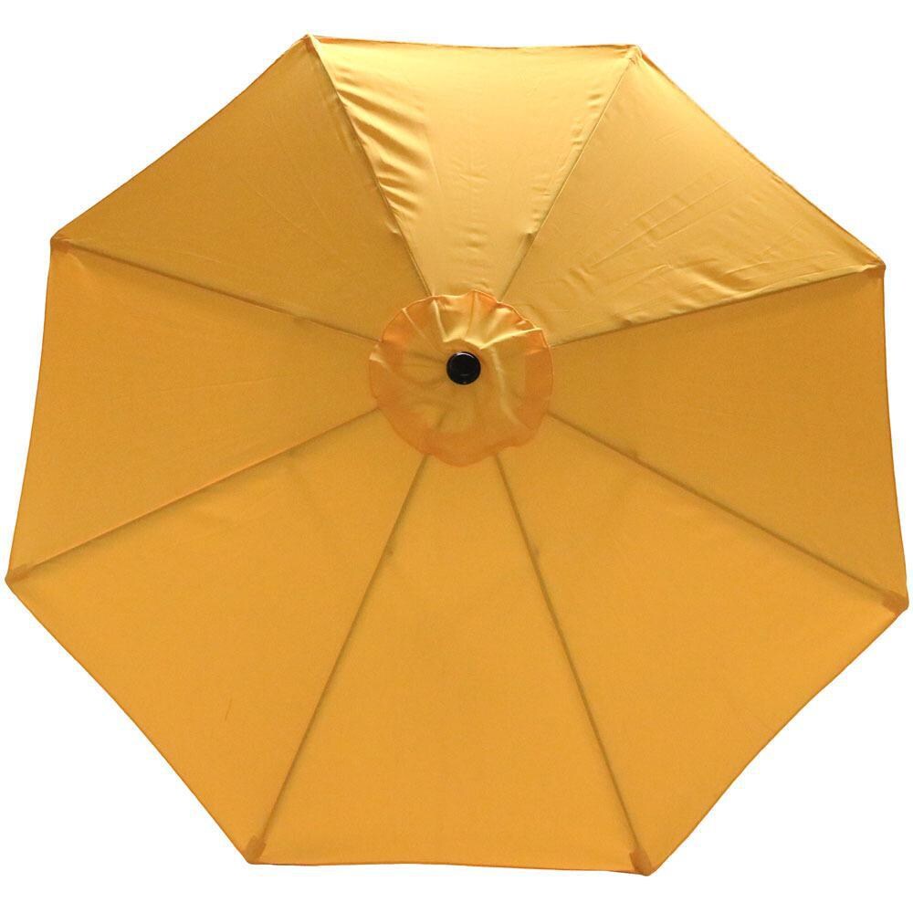 Ultimate Patio 9 Ft. Octagonal Patio Umbrella W/ Crank Lift - Gold Canopy thumbnail