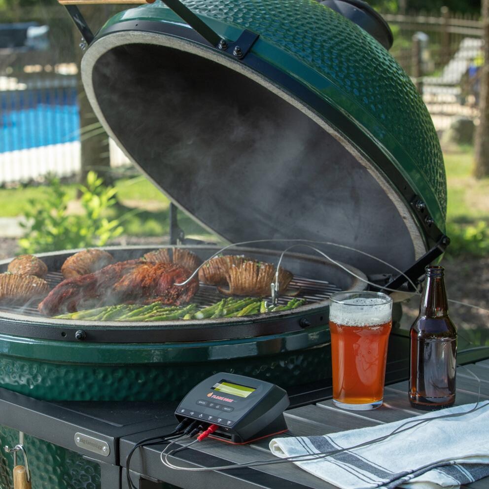 Flame Boss FB500-K WiFi Smoker Controller - Kamado In Use - Lifestyle thumbnail