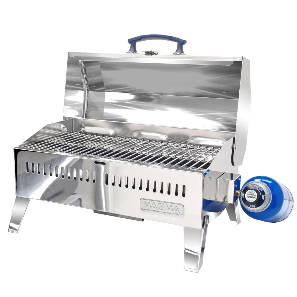 Magma A10-703 Marine Cabo Gas Grill on Legs - Open (canister NOT included) thumbnail