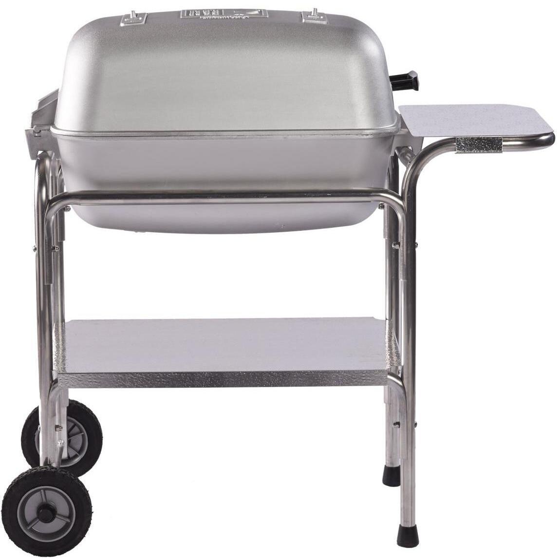 PK Cast Aluminum Charcoal Grill & Smoker - Side View thumbnail