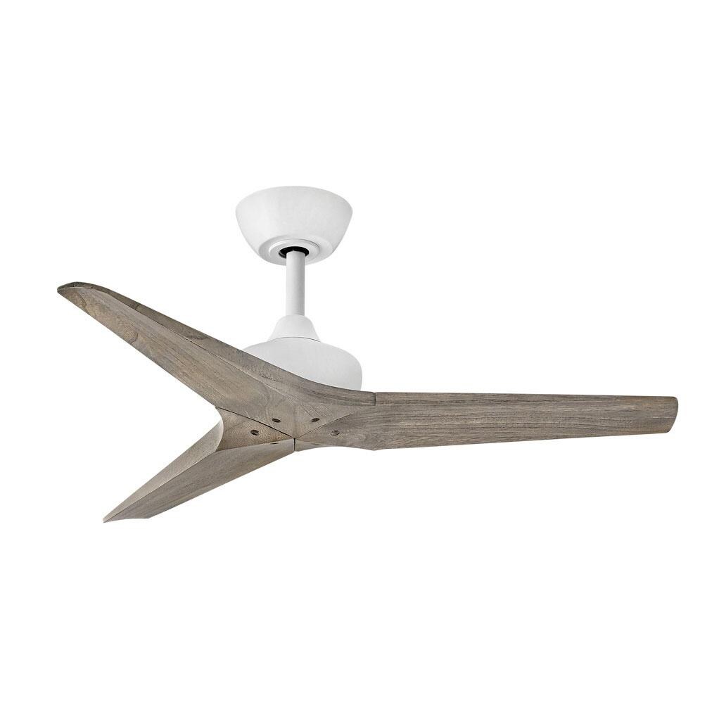 Hinkley Lighting Chisel 44 Inch Indoor / Outdoor Ceiling Fan - Matte White - 903744FMW-NDD